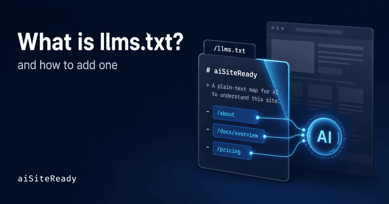 What is llms.txt — aiSiteReady